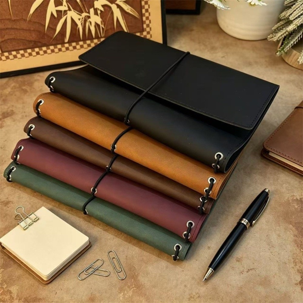 Vintage Leather Journal Notebook - Органайзер для блокнота формата А5, обложка