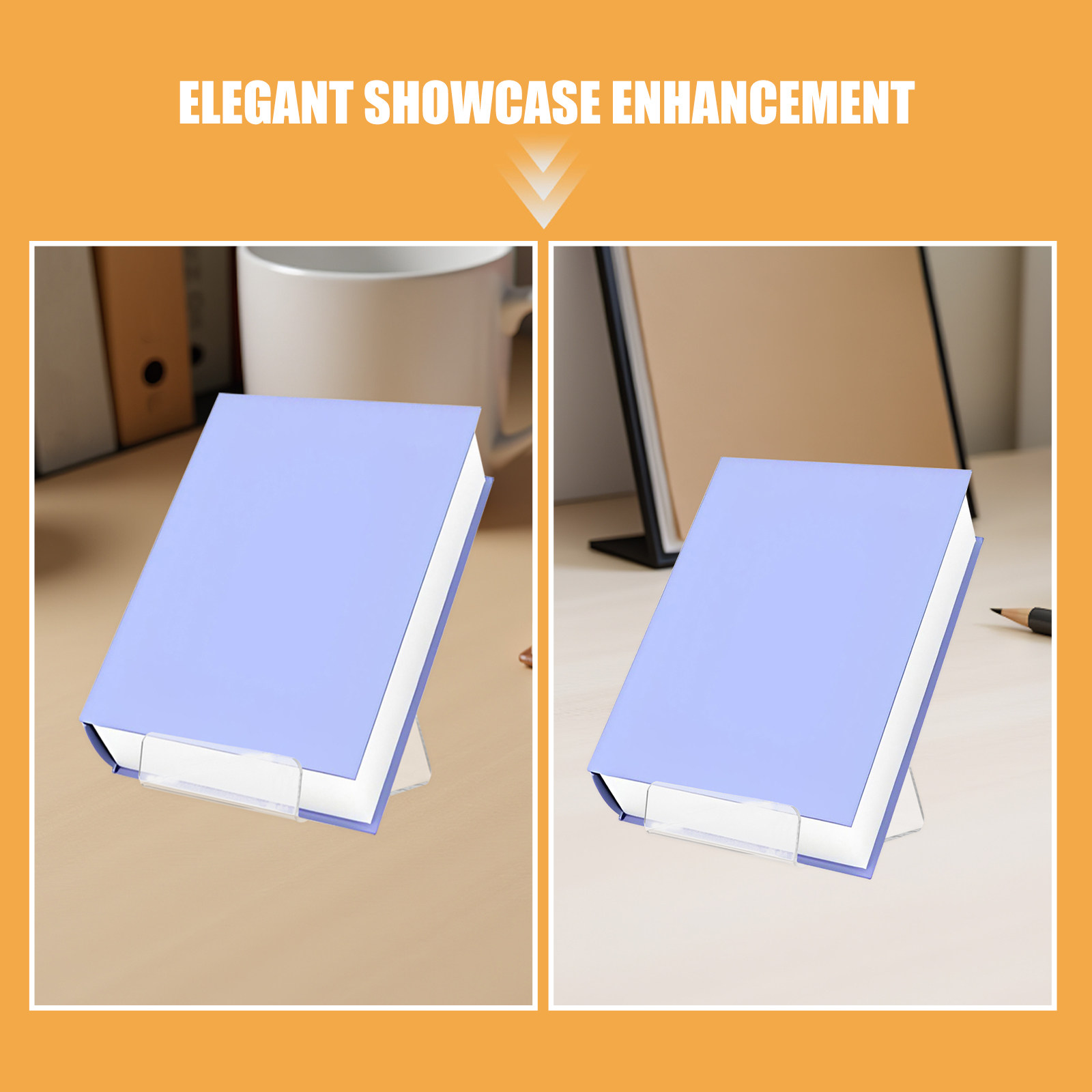 6 шт. акриловых подставок для  – обзор и цена Clear Acrylic Book Stand Holder
