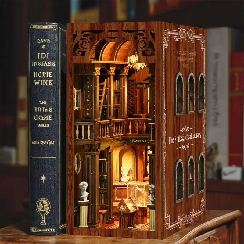 Философская книжная полка для  – обзор и цена Diy Wooden Book Nook Kit Shelf Insert
