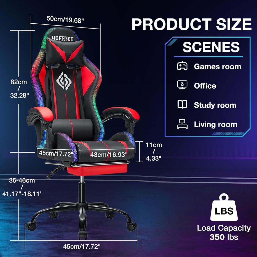 Игровое кресло RGB с Bluetooth – обзор и цена Music