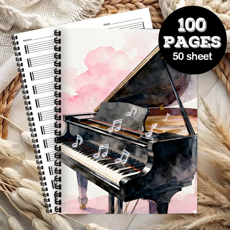 Музыкальный блокнот формата А4 – обзор и цена Blank Sheet Music Notebook