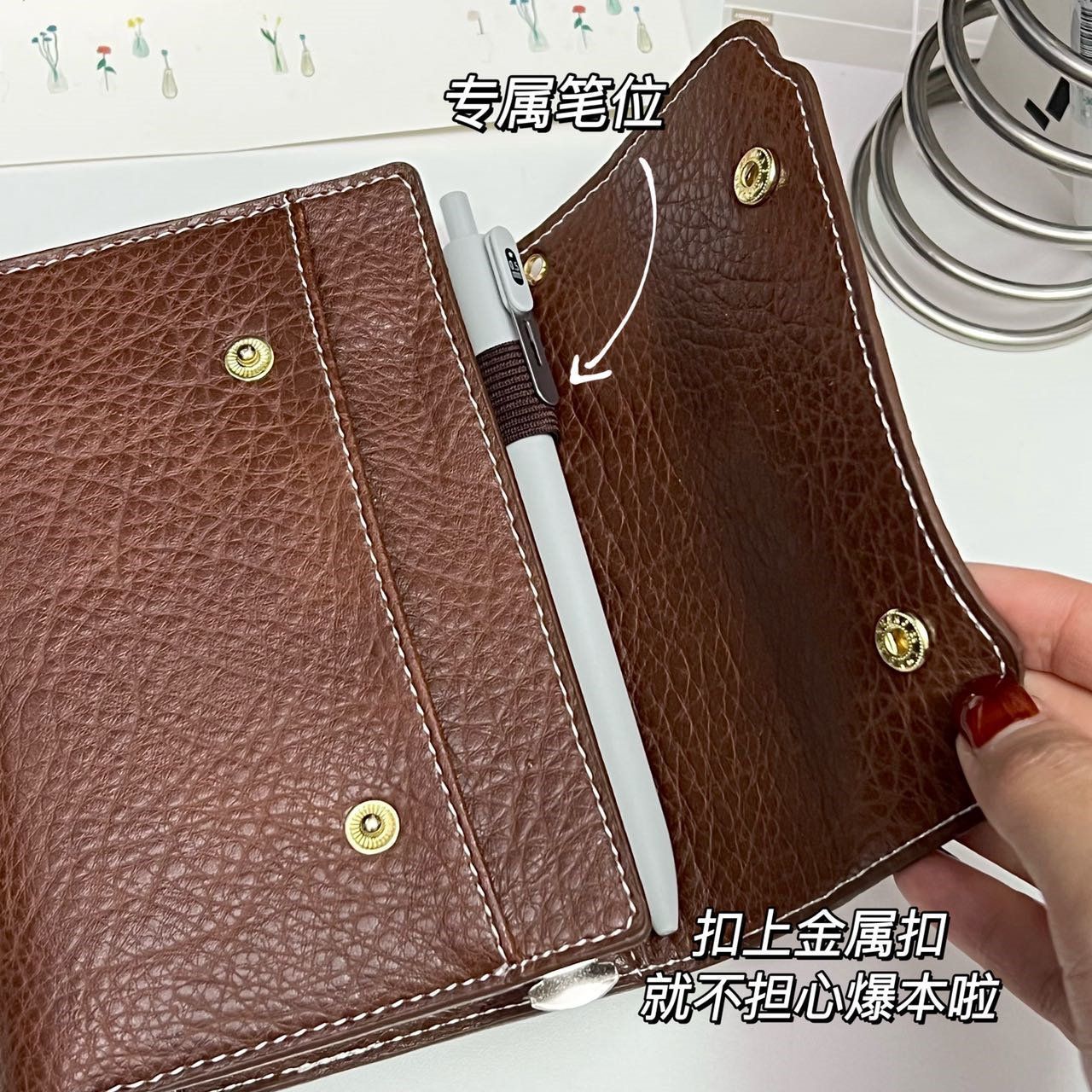 Блокнот A7 на трех кольцах, ун – обзор и цена Vintage Leather Journal Notebook