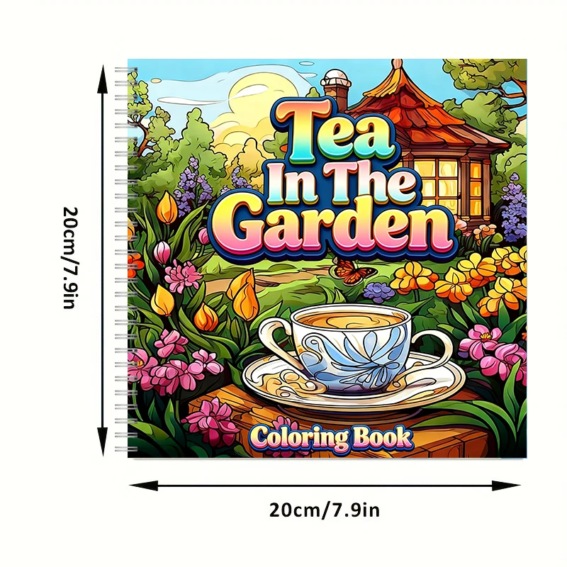 Книжка-раскраска «Чай в садах» – обзор и цена Adult Coloring Book Stress Relief