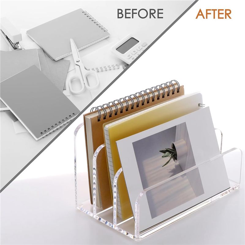 Voltvibe-3 секции, прозрачный  – обзор и цена Clear Acrylic Book Stand Holder
